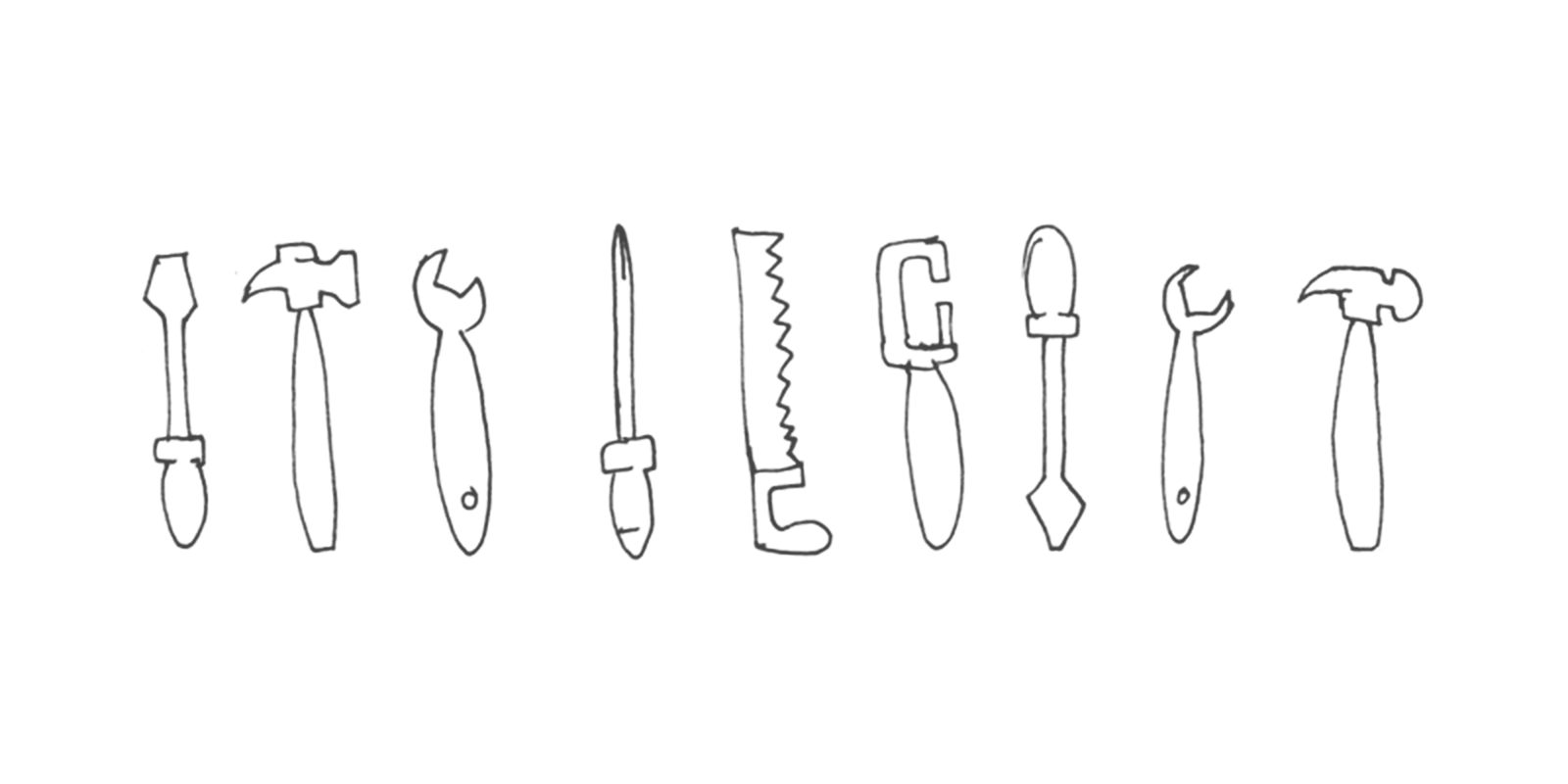 A sketch of a collection of trusty tools
